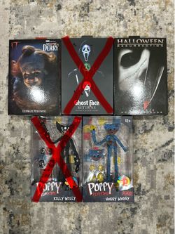Neca Horror IT, Ghost Face, McFarlane Holloween & Poppy