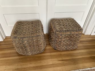 Pair of Poufs