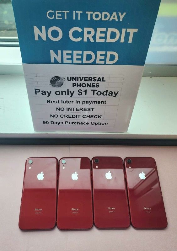 APPLE IPHONE XR 64 FtGB DRONE $1 DOWN 5G