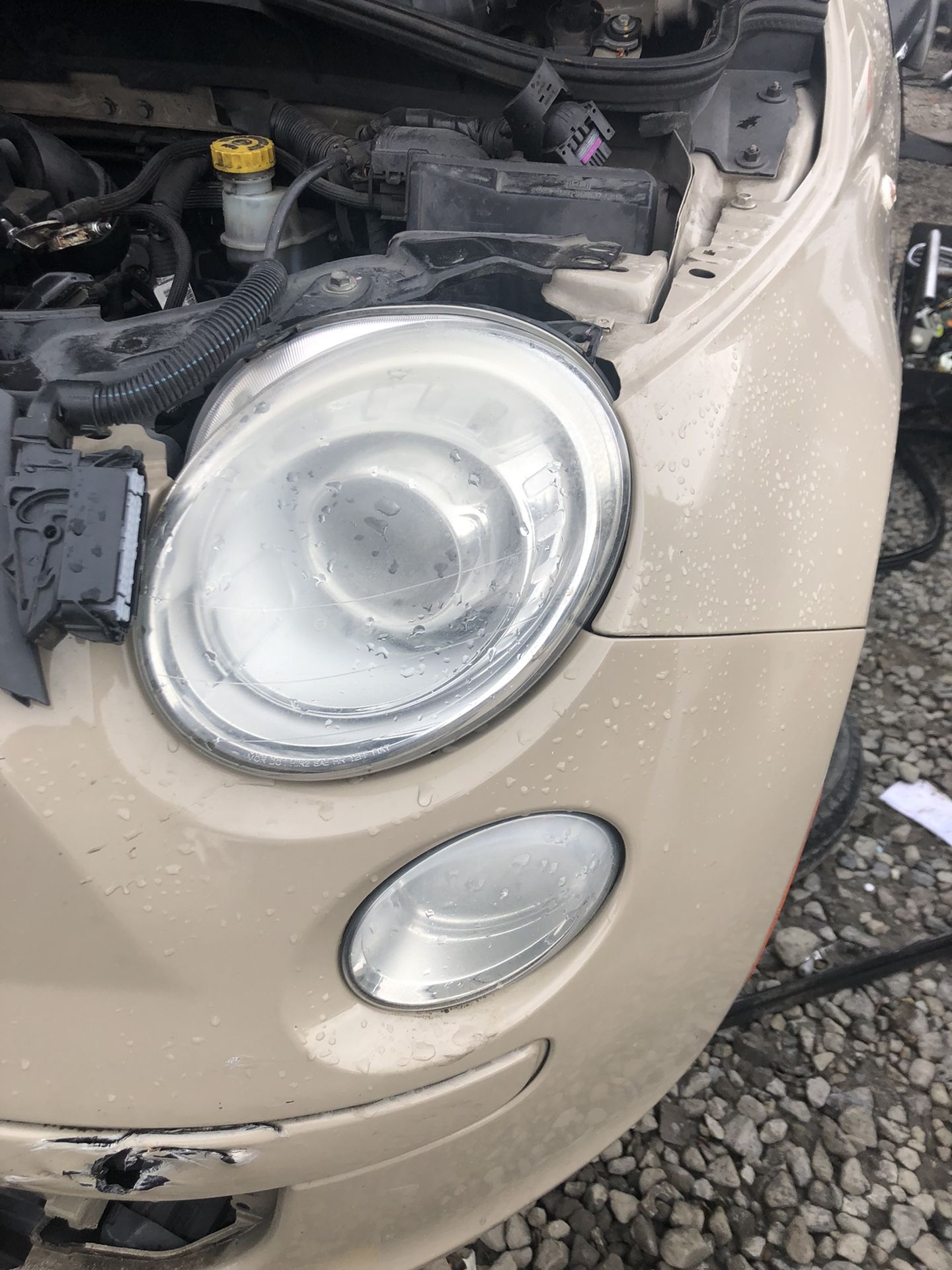 Fiat(contact info removed)Driver Side Headlight & Fender OEM