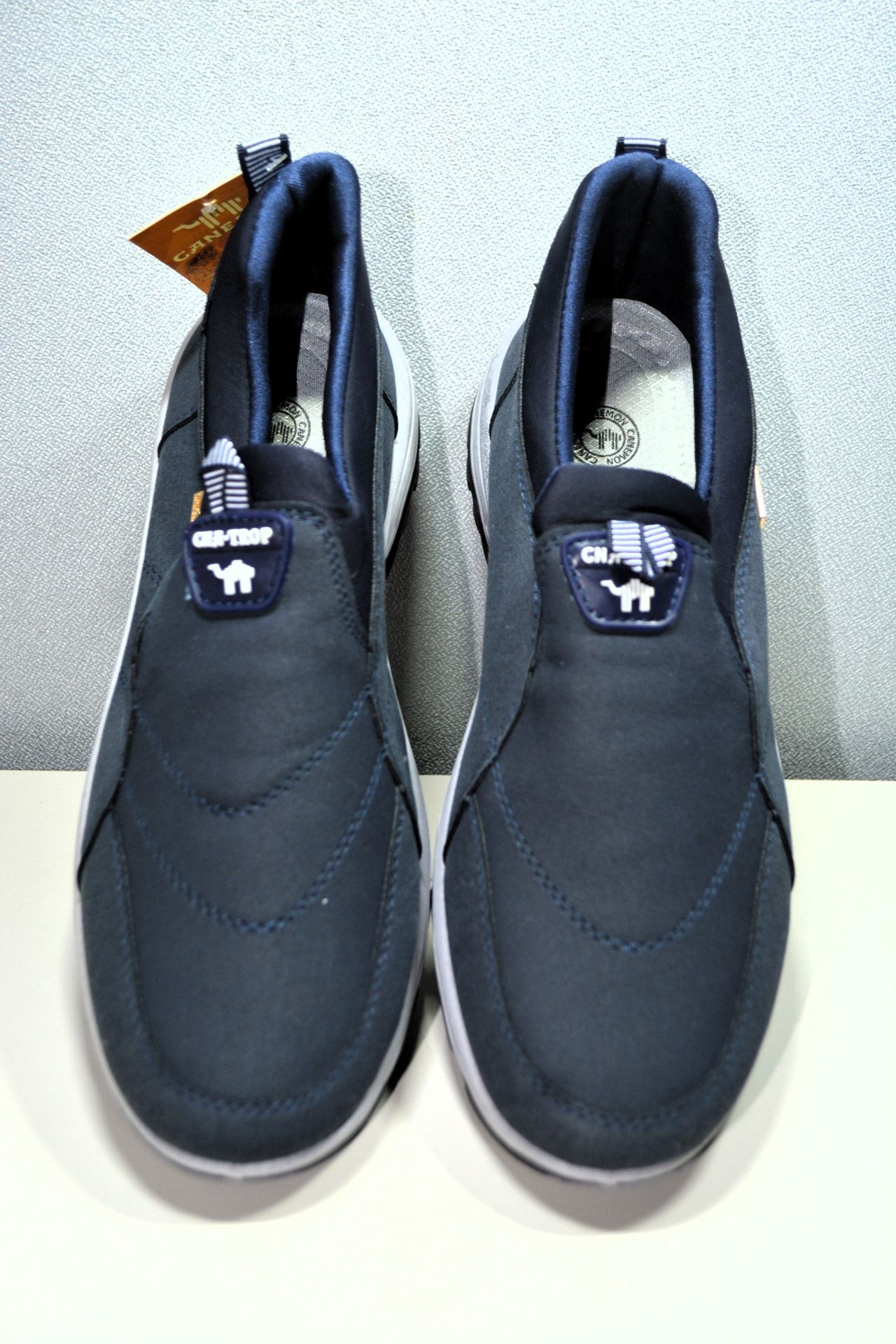 Canemon Mens Comfort Slip On Shoes Breathable Outdoor Size US 12 – BLUE