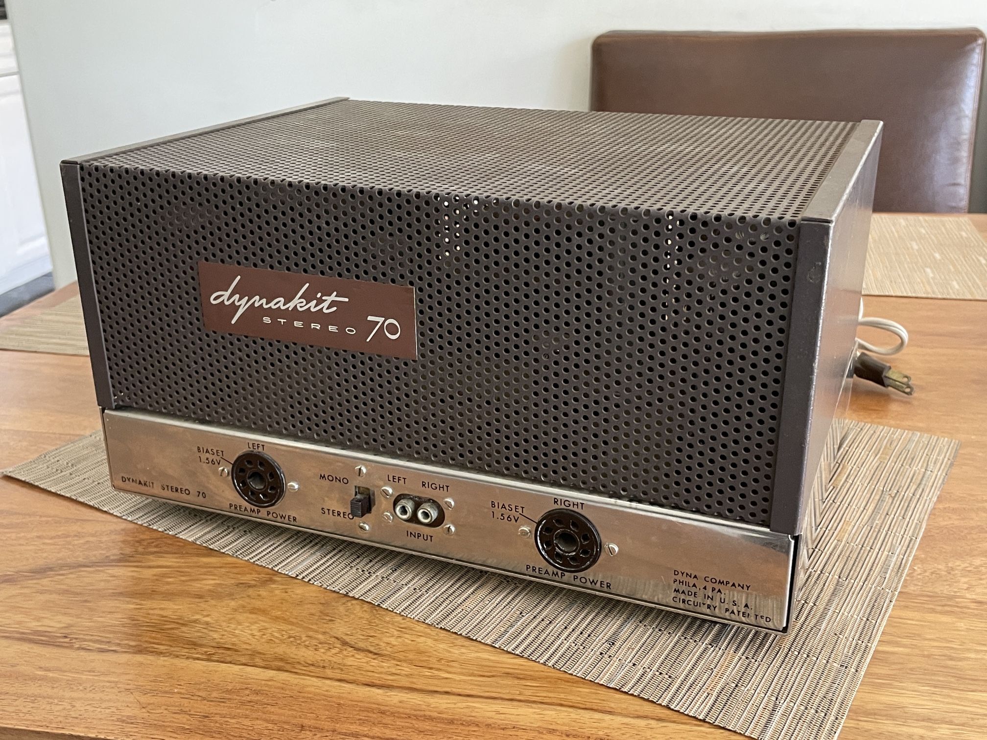DynaKit Dynaco Stereo ST70 EL34 7199 12AX7 GZ34 Amplifier