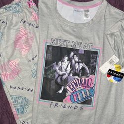  Friends Tv Show Pajama Set Womens Size  L
