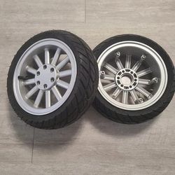2 Gatsby Vintage Mobility Scooter Front Tires and Rims 110/55-8 Gatsby X RUIDI