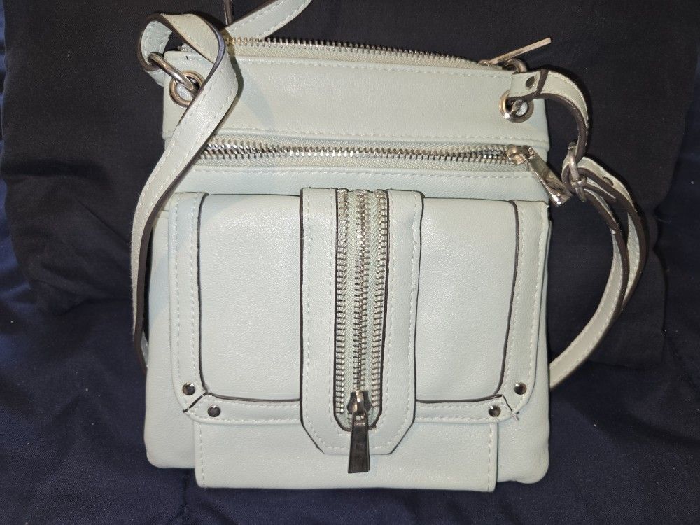 Multi Compartment Lime Purse