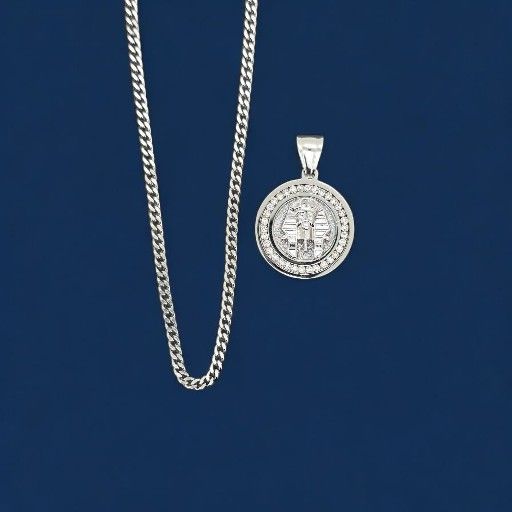 Stainless Steel Pendent And Chain 24"