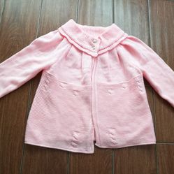 New Light Pink Girl Sweater Sz 6-7