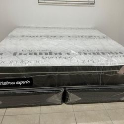 NEW MATTRESS KING SIZE PILLOW-TOP WITH BOX SPRING 