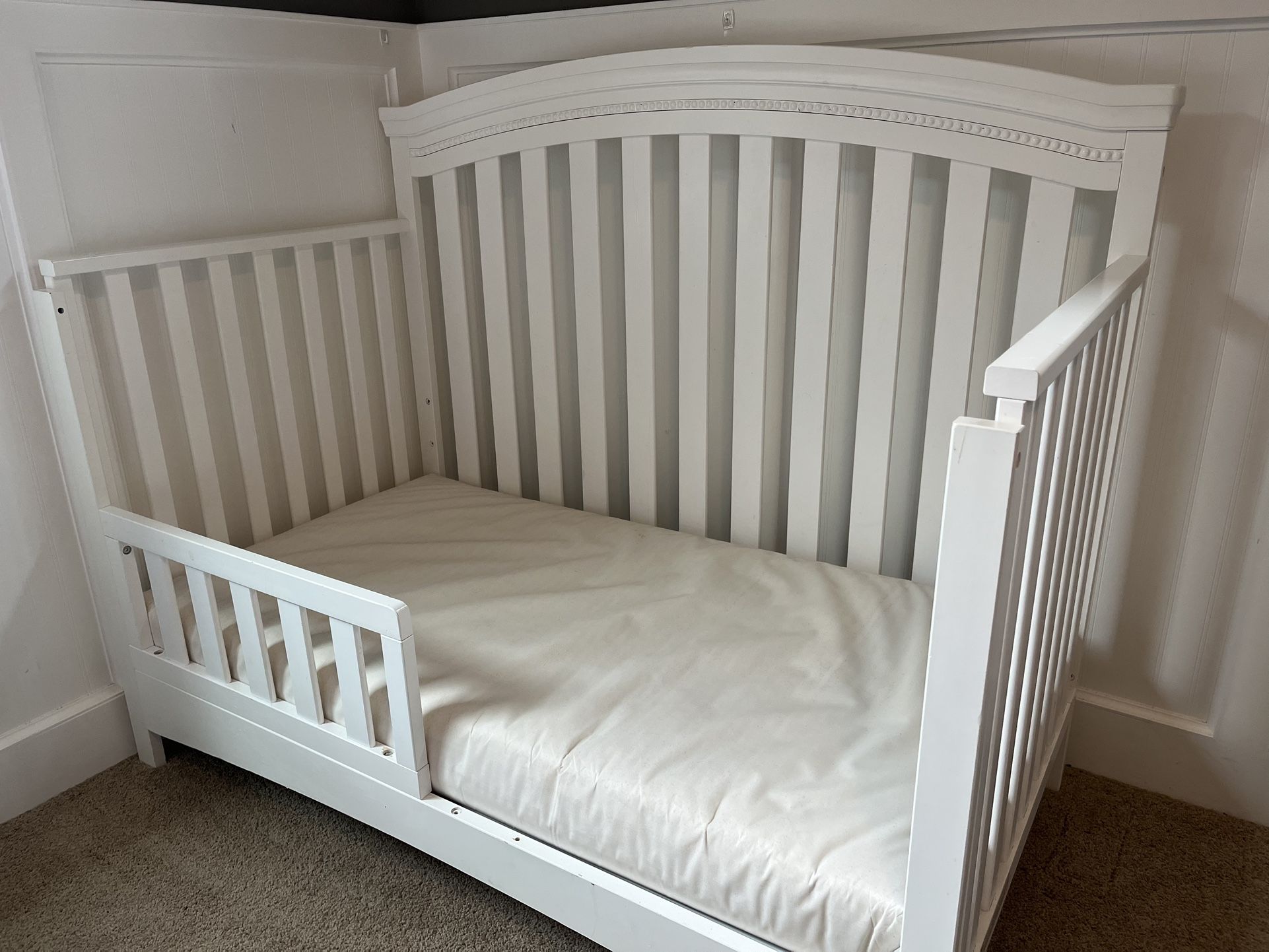 White Delta Crib/toddler Bed