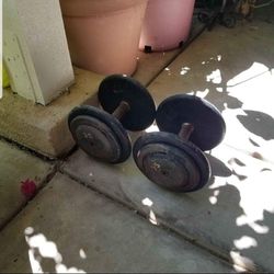 🔥 Set of 35lbs dumbbells get ready for summer