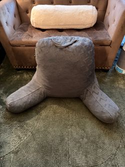 Z Bed Lounge By Malouf Grey Reading , Eating , Gaming Pillow