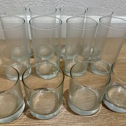 Highball & Lowball Clear Glassware Set