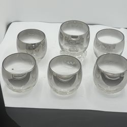 Vintage Dorothy Thorpe 6oz Roly Poly Glasses Set of 6 Liquor Whiskey Lo-Ball   Elevate your home bar with this vintage set of six Dorothy Thorpe Roly 