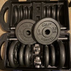 CAP Iron Barbell Weight Set 