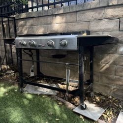 Royal Gourmet 4-Burner Propane Gas Grill with Side Shelf