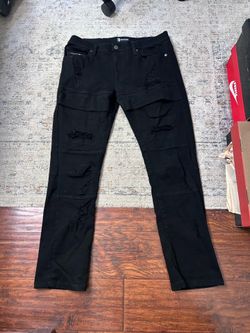 Black designer mokobi jeans size 38/32