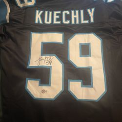 Luke Kuechly Autograph Custom Jersey