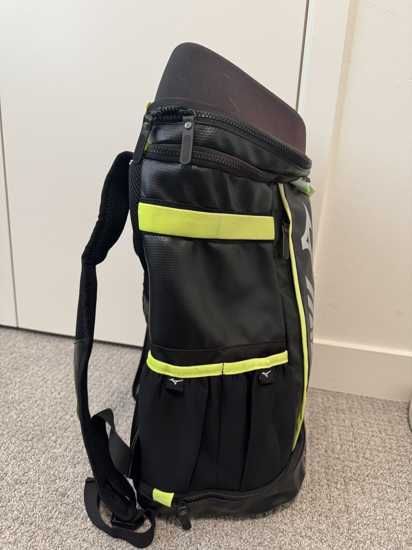 Mizuno Neon Green Baseball Bag