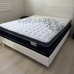 Queen Size Mattress Pillow Top 12” Thick.  All Sizes Available.  Same Day Delivery.  New Mattress 