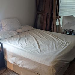 King Bed + Box Spring + Frame + Comforter Insert