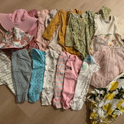 Baby Girl Clothes - 3-6 Months 