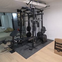 Smith Machine 2001 | Multi-Use Adj Bench | Gym Equipment | Fitness | Squat Rack | Excercise |🔴WEIGHTS AND BARBELL SOLD SEPARATELY 🔴 FREE DELIVERY 🚚