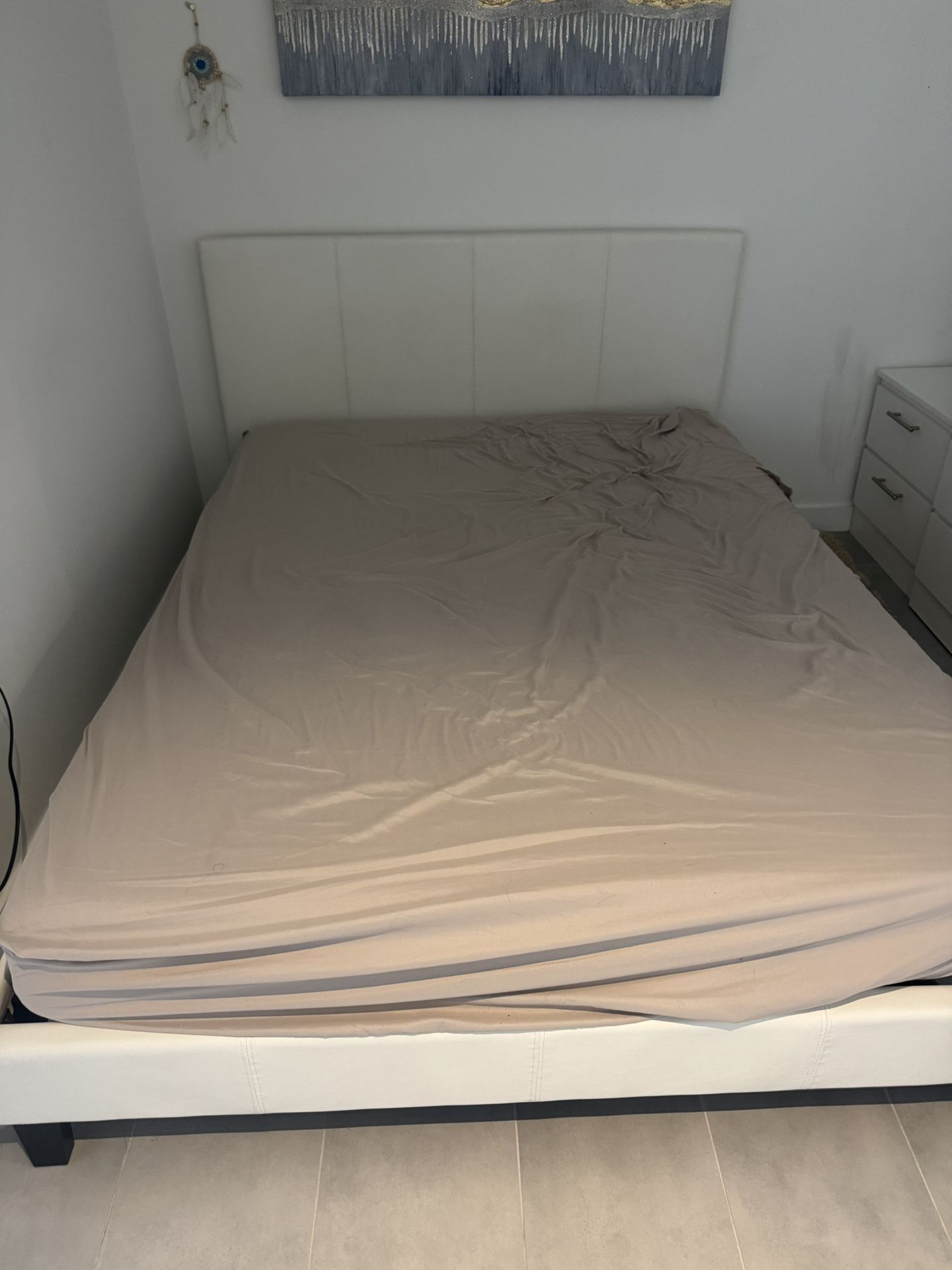 Queen Bed Frame + Matress