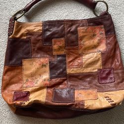 LUCKY BRAND Leather Patchwork Bag