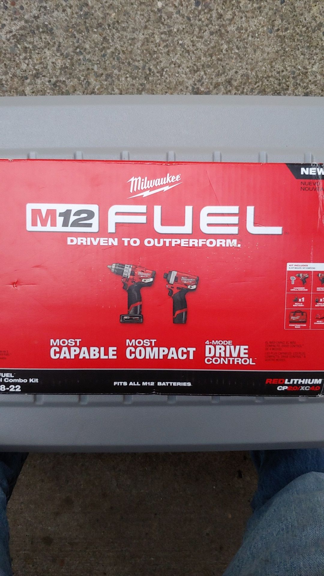Milwaukee Fuel M12 Drill / Impact combo set