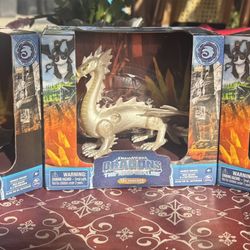 NEW Dreamworks Spin Master Dragons Nine Realms Thunder, Sky Torcher And Fault Ripper