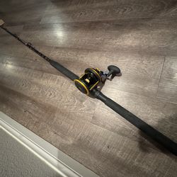 Penn 7’6” 30-80 Squall 50 LD brand new ready to go fishing combo.