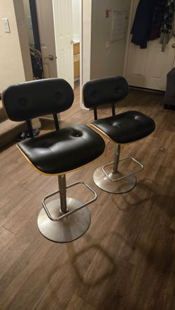 Set of 2 Adjustable Bar Stools