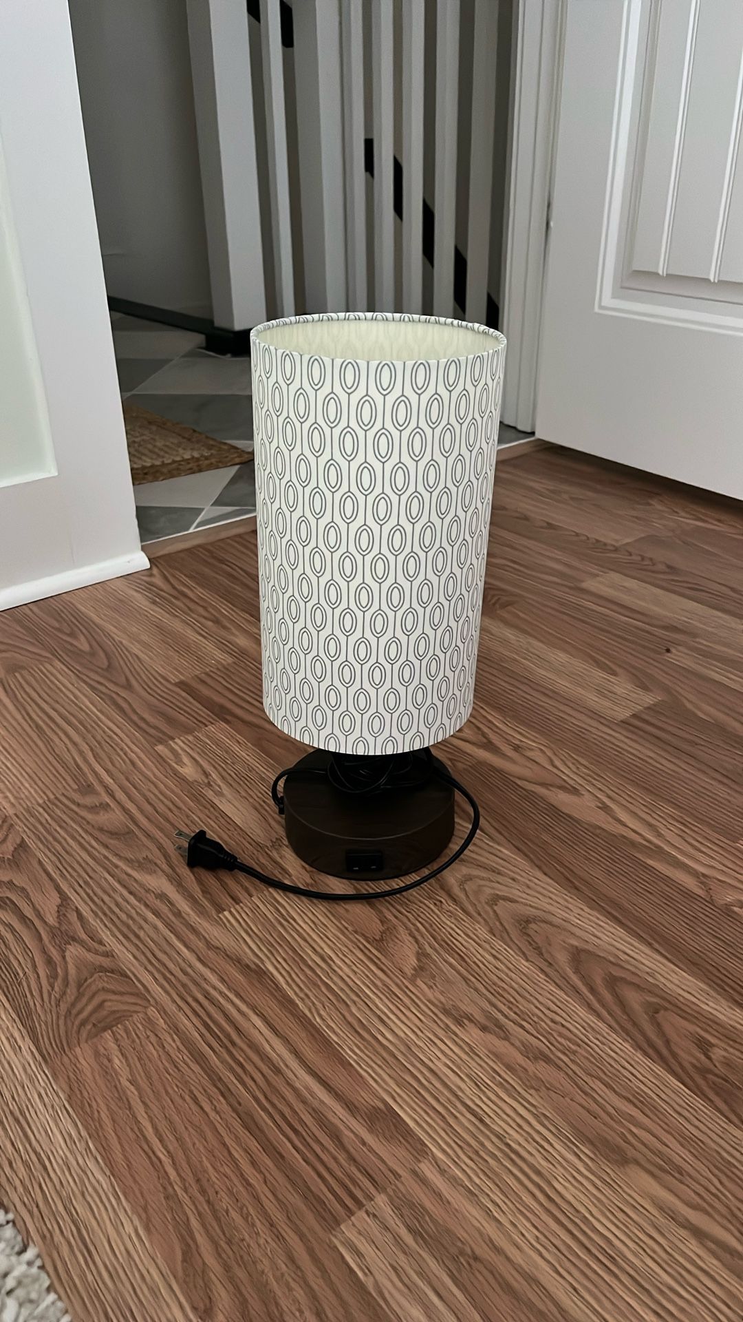Beautiful Lamp With Patterned Shade