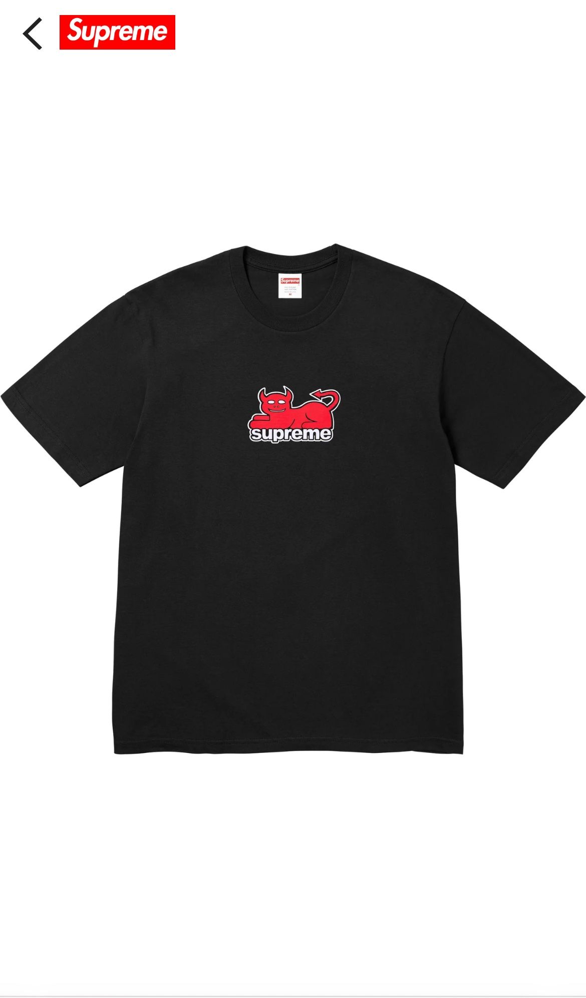 Supreme x Toy Machine Devil Cat Tee| L| SS24