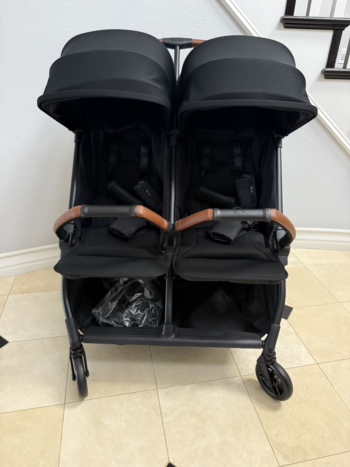 Silver Cross Jet Double Stroller *NEW* 2024 Black