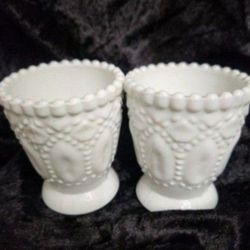 Milk Glass Votive Cups