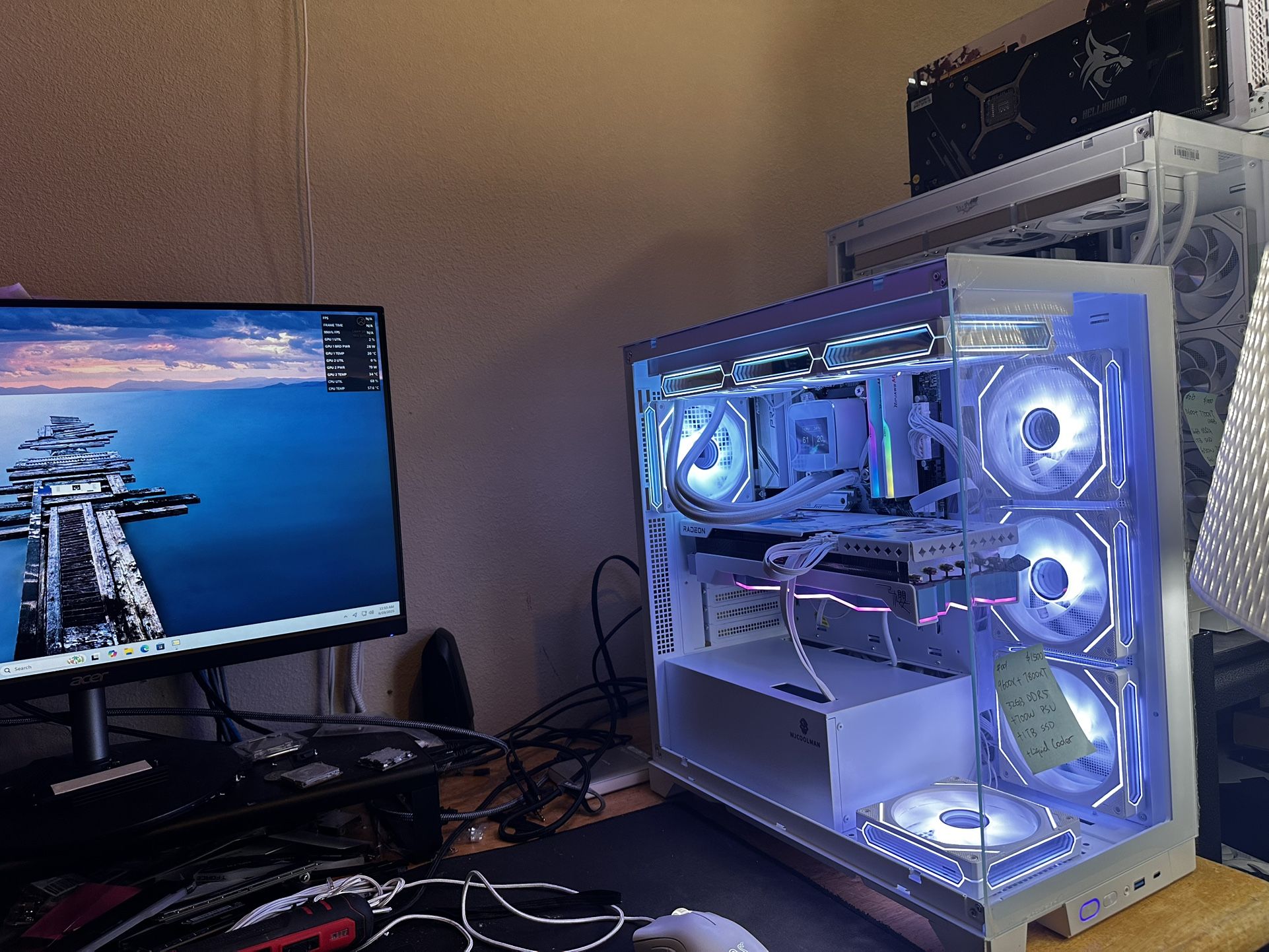 #001 Gaming PC $1500 Best selling 7800XT 16GB and 9600X