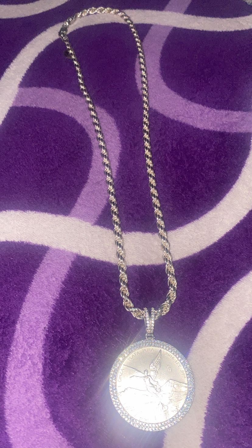 Centenario Silver Rope Chain