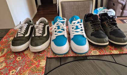 REEBOK SHOES NIKE JORDAN'S VANS VERY GOOD CONDITION ONLY WORN 3 TIMES TAKE ALL FOR $75