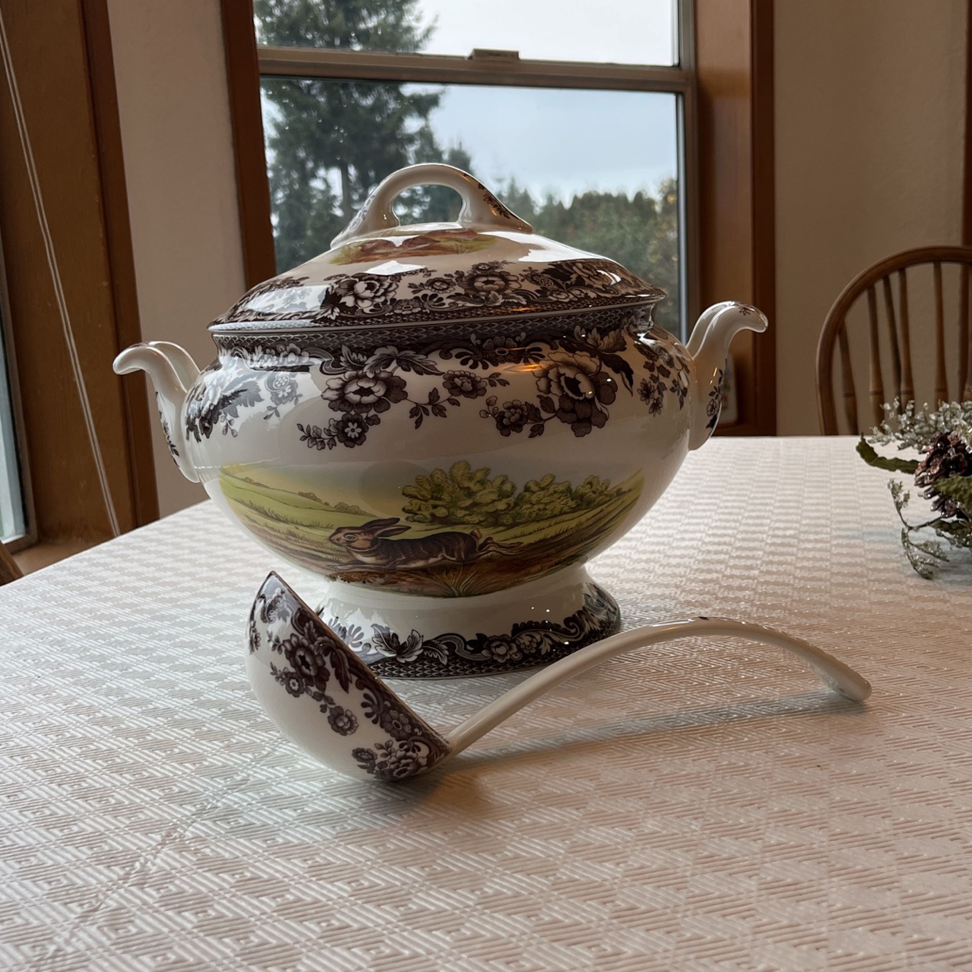 NEW Spode Woodland Covered Tureen with ladle