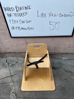 Wooden Toddler Floor Seat with Safety Strap