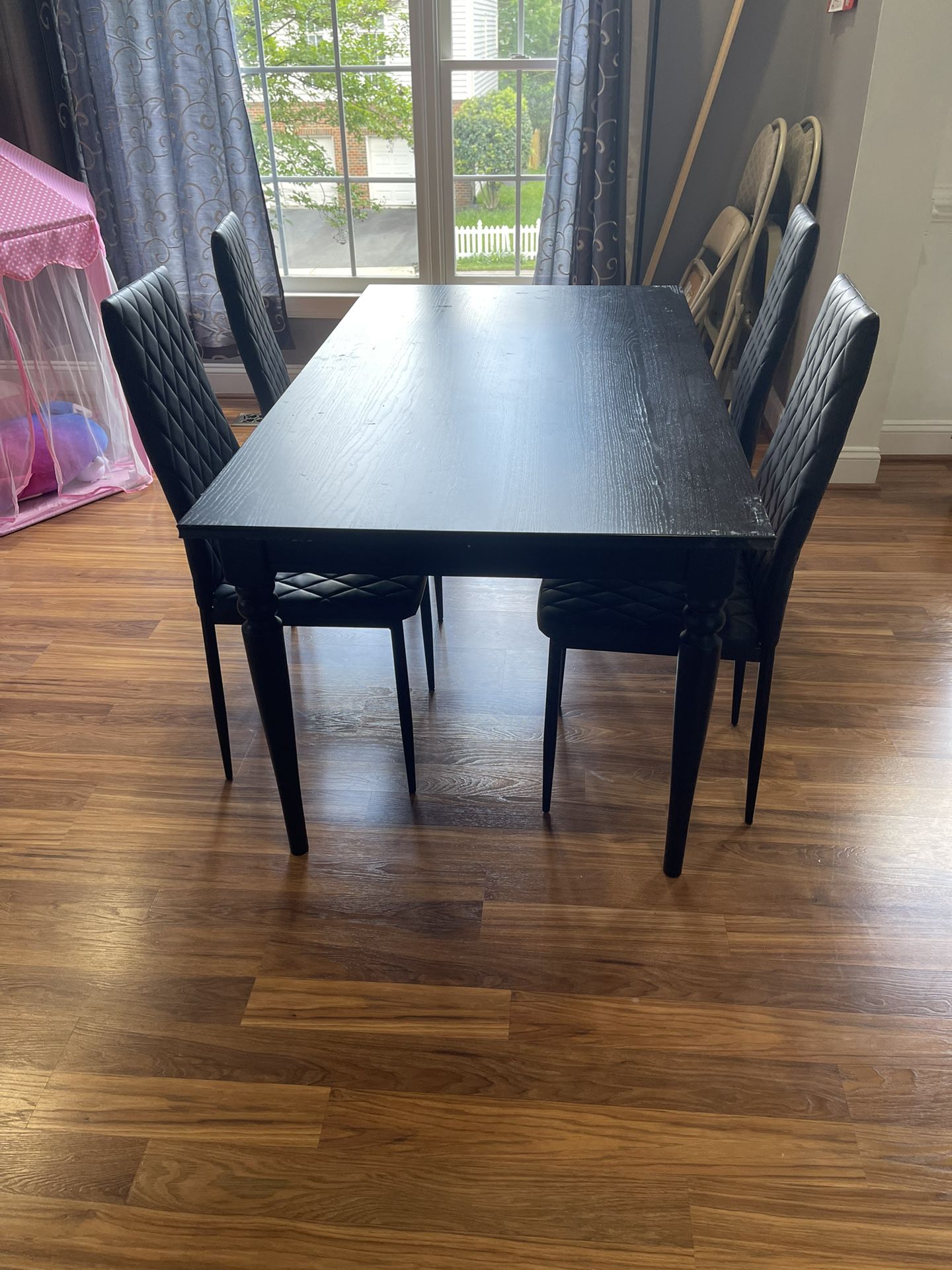 IKEA- Extendable Dining Table With 4 Chairs