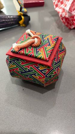 Decorative Box with Rope Knot Lid
