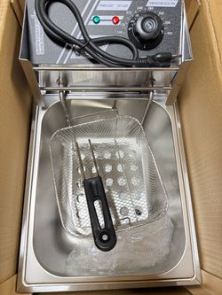 Stainless Steel Electric Deep Fryer with Basket