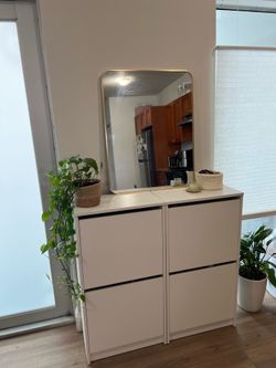 IKEA Shoe Cabinet - White (Good Condition)