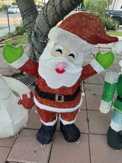 Christmas LED Santa, Snowman, And Nutcracker Outdoor Decorations