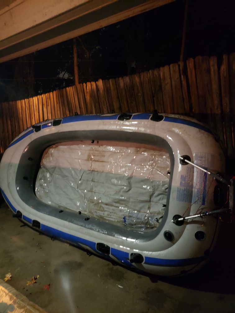 Intex inflatable boat