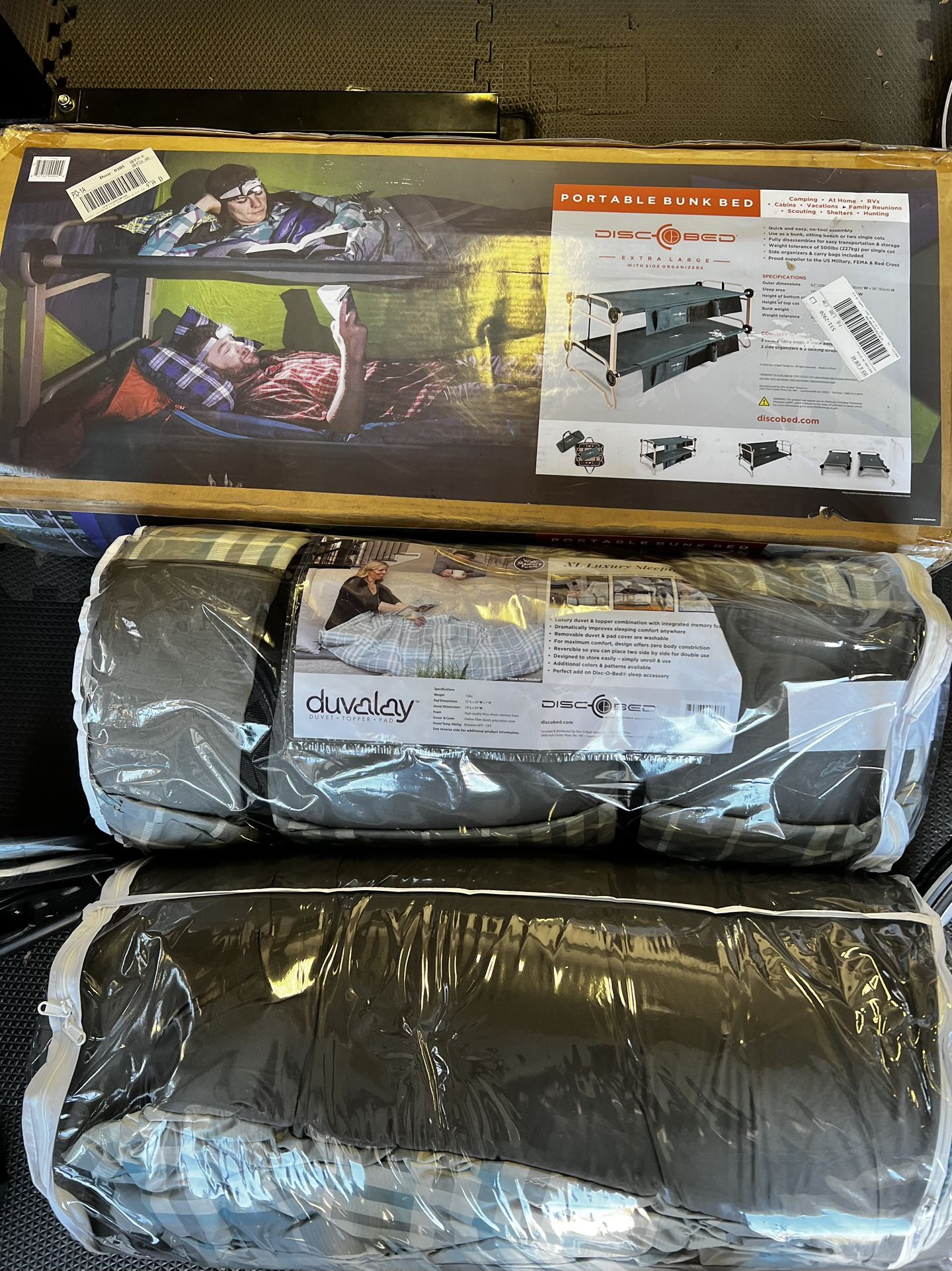 Disco-Bed bunk Bed System With Sleeping Mats: NEW