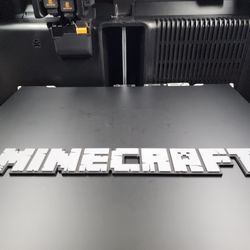Minecraft Logo 3D Print
