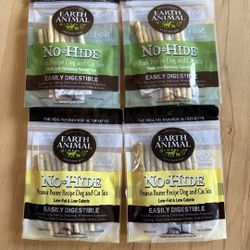 Earth Animals No🐾Hide Dog/cat treat sticks each $5 original $11.99